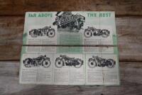 VELOCETTE: Two 1930's Velocette brochures. 1935 model range brochure details Model MOV, Model KSS, Model MAC, Model GTP & Model KTS - 2