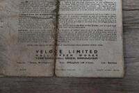 VELOCETTE: Two 1930's Velocette brochures. 1935 model range brochure details Model MOV, Model KSS, Model MAC, Model GTP & Model KTS - 4