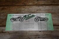 VELOCETTE: Two 1930's Velocette brochures. 1935 model range brochure details Model MOV, Model KSS, Model MAC, Model GTP & Model KTS - 5