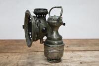 BIKE LAMP: A Powell & Hanmer, Birmingham, England, carbide bike lamp