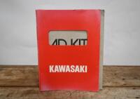 KAWASAKI: Two items related to the Kawasaki 900 super 4. 1972 Dealer Advertising Kit & Kawasaki 900 Super 4 press release photographs - 2