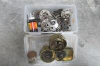 VELOCETTE LE PARTS BIKE: An assortment of miscellaneous Velocette parts - 48