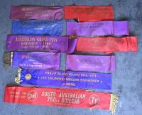 SASHES: A large collection of Jack Craig's winning silk sandcar sashes - 2
