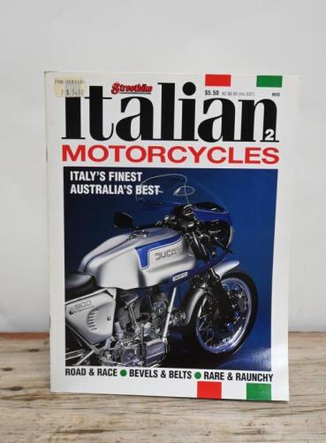 ITALIAN MOTORCYCLES: Issue #2&nbsp;of 'Two Wheels Italian MOTORCYCLES' magazine, edited by Jeremy Bowdler