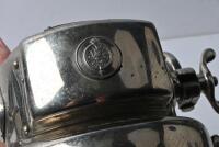 LUCAS: A fine early Lucas acetylene motorcycle lighting setup, comprising No. 51 remote generator with twin brackets attached to peaked headlamp No. 351 - 8