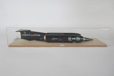 RIGBY SLSR MODELS: A 1:43 scale Thrust SSC Landspeed Record car. As mastered by John Shinton. Measures 38cm in length