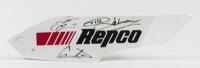 DJR: A DJR Team Penske Shell V-Power Racing Team Gen 2 Ford Mustang GT (S550) driver's side REPCO headlight cover. Featuring the signatures of Dick Johnson, Scott McLaughlin & Fabian Coulthard