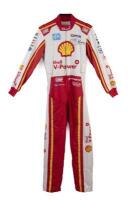 D'ALBERTO: A OMP racing suit as worn by Tony D'Alberto during the 2017 Virgin Australia Supercars Championship for DJR Team Penske, Shell V-Power Racing Team. Dick Johnson signature