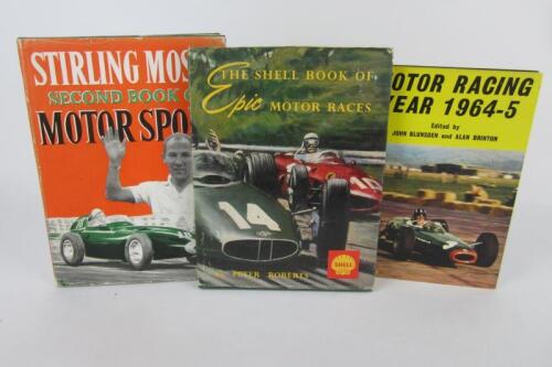 MOTOR RACING: Three period hardcover books covering motor racing