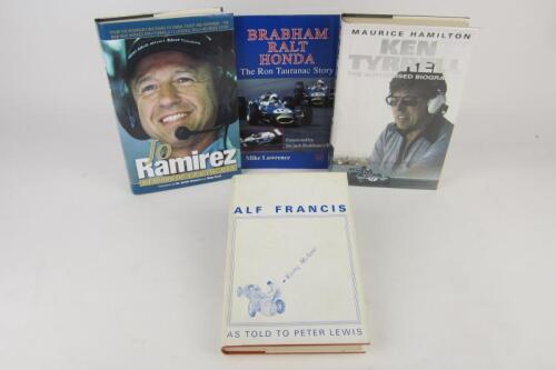 FORMULA 1: Four books detailing the history of team managers and mechanics
