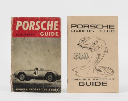 PORSCHE GUIDE: Two 'Porsche Guides' including 'Porsche Guide' by Sloniger 1958 Sports Car Press Ltd. Along with 356 Trouble Shooting Guide reprinted by the Australian 356 Register 1990.