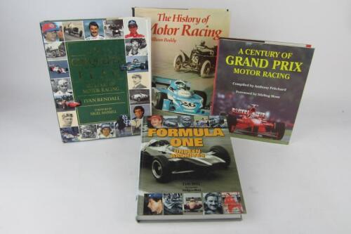 MOTOR RACING HISTORY: Four hardcover books detailing motor racing history