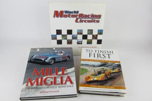 MOTOR RACING: Three hardcover books detailing motor racing