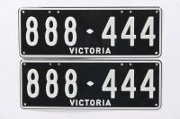 Six-digit Victorian Custom numerical plates '888.444', sold with rights to display&nbsp; - 4