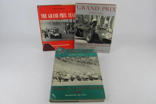 LOUIS T.STANLEY: Three editions of 'Grand Prix' by Louis T.Stanley. Years 1960, 1961 and 1963
