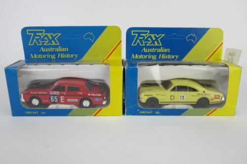 TRAX: Two Trax 1:43 scale models. Ford and Holden