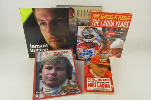 F1 DRIVERS: A group of books detailing the racing careers of various F1 drivers