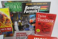 GRAND PRIX: A group of books covering various aspects of Formula 1 and racing. Jack Brabham signature - 5