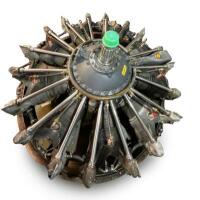 RADIAL ENGINE: An impressive Pratt Whitney radial engine model 'R-1340-AN1'. Single row 9 cylinder air-cooled radial design, displacing 1,344 cubic inches, 550-600HP.