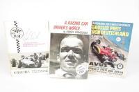 GERMAN RACING: Three items with signatures of Jochen Rindt and Rudolf Caracciola