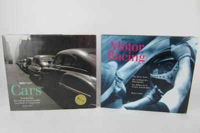 CARS/MOTOR RACING: Two large format hardcover books depicting cars and motor racing with pictures from the Getty Images archive