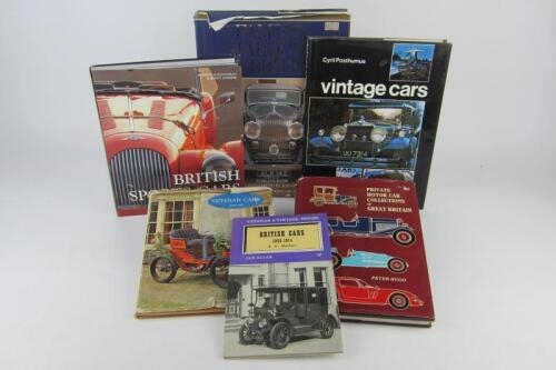 BRITISH CARS: Six books covering British cars and collections