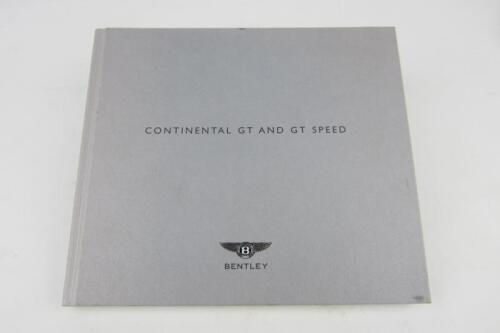 BENTLEY: A Bentley 'CONTINENTAL GT AND GT SPEED' sales brochure