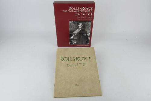 ROLLS-ROYCE: Two Rolls-Royce items. 'Rolls-Royce - The Post-War Phantoms IV/V/VI' hardcover book by Martin Bennett