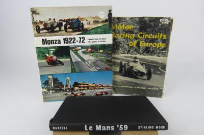 RACING CIRCUITS: Three period hardcover books detailing various racing circuits from around the world