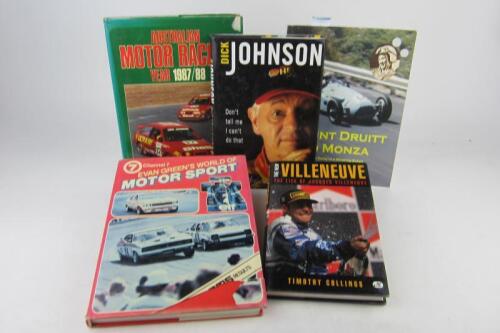 AUSTRALIAN MOTOR SPORT/F1: Five publications relating to Australian motor sport and F1. Barry Collerson and Frank Gardner signatures