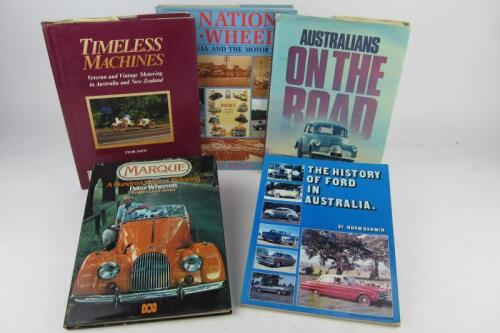 AUSTRALIAN MOTORING: Five books covering Australian general motoring