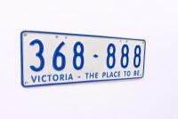 Six-digit Victorian Custom numerical plates '368-888', sold with rights to display - NO RESERVE - 2