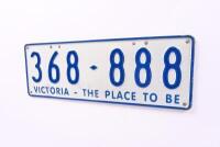 Six-digit Victorian Custom numerical plates '368-888', sold with rights to display - NO RESERVE - 3