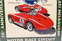 ALBERT PARK: A limited edition (7/100) 50th anniversary 1956-2006 Albert Park Lake motor race circuit enamel sign, 80cm high x 65cm wide - 3