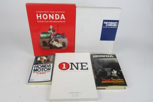 HONDA: Five books detailing Honda history