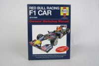 FORMULA 1: Three hardcover books detailing Formula 1 race cars. Horner, Newey, Vettel, Webber signatures. - 3