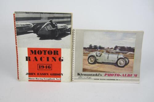 MOTOR RACING SCRAPBOOK: Two editions of Motor Racing Scrapbook, No.1 & No.6. No.1 with Klemantaski signature