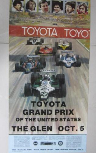 WATKINS GLEN: A 'Toyota Grand Prix Of The United States The Glen Oct.5' 1980 poster