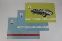 MASERATI: Three re-print 1950s sales brochures