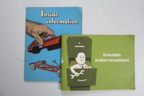 INSIDE INFORMATION: Two 'Inside Information' booklets by Mobilgas and Mobiloil