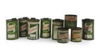 CASTROL: Nine Castrol and Castrol Wakefield motor oil and motor grease tins