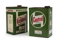 CASTROL: Two one gallon Castrol and Castrol Wakefield XL Medium Super Grad tins