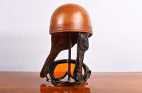 CROMWELL: A fine 1950s plum pudding helmet by 'Cromwell Helmets Limited', size 6 3/4 (112/2), lacquer finish