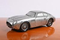 ASTON: A modern solid resin model of a Aston Martin DB4 Zagato, 22cm long