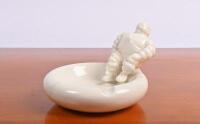 MICHELIN: A modern ceramic change tray with seated Bibendum to edge, - 2