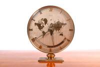 CLOCK: A 1958 mechanical world time zone table clock built by Heinrich Johannes Moller for Kienzle. Face with diameter of 25cm