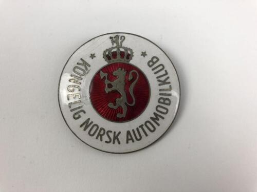K.N.A.K: A Kongelig Norsk Automobilik Klub car badge from Norway