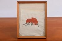 CHAMBERLAIN: A circa mid 1930's cloth team logo from a pair of Chamberlain workshop overalls