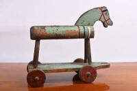 WOODEN TOY: A circa 1930's wooden pull toy