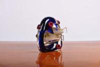 MURANO GLASS: A decorative mid-century Italian art glass sculpture featuring fish emerging from coral - 3